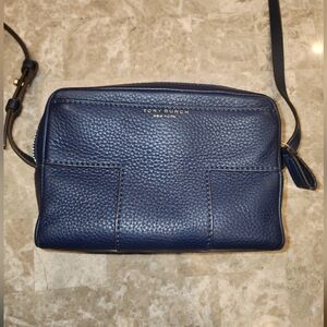 Tory Burch Navy Leather Crossbody Bag